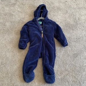 LLBEAN Infant toddler fleece winter bunting 12-18 months